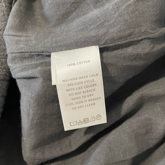 Lilla P Gray Ruffle Shoulder Sleeveless Midi Length Size XS - Picture 5 of 6